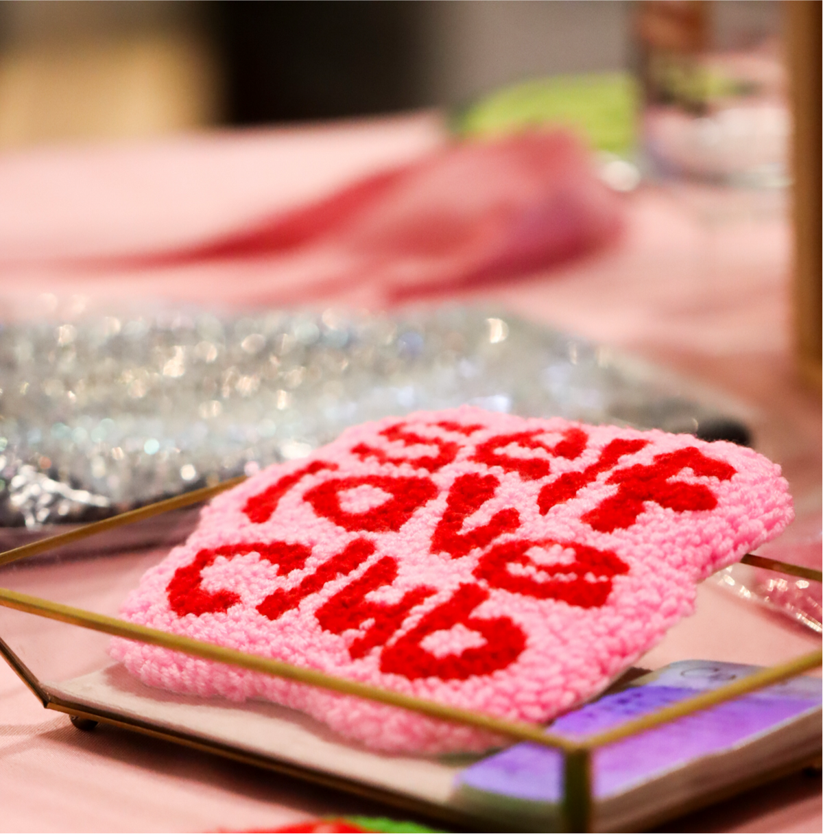 “Self Love Club” Mug Rug