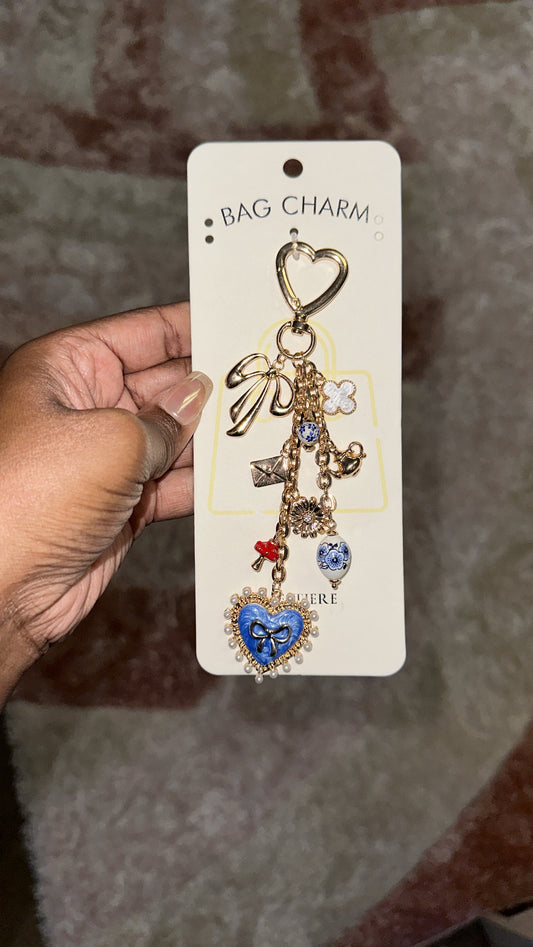 Bag charm- Blue